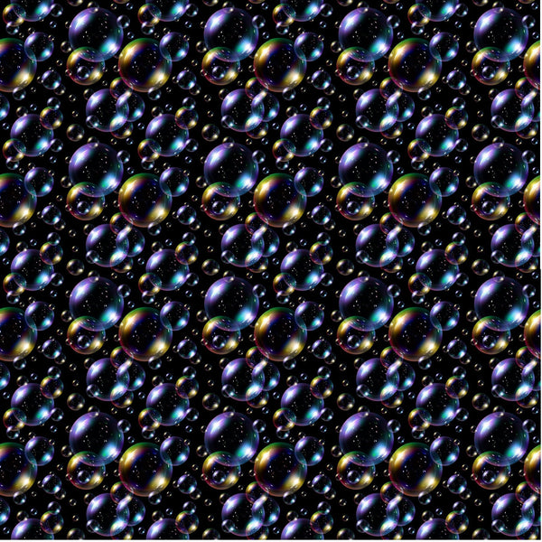 Rainbow Soap Bubbles - Adhesive Vinyl 12x12 Sheet
