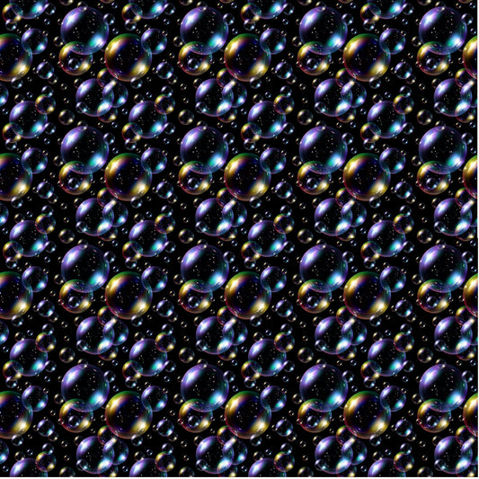 Rainbow Soap Bubbles - Adhesive Vinyl 12x12 Sheet