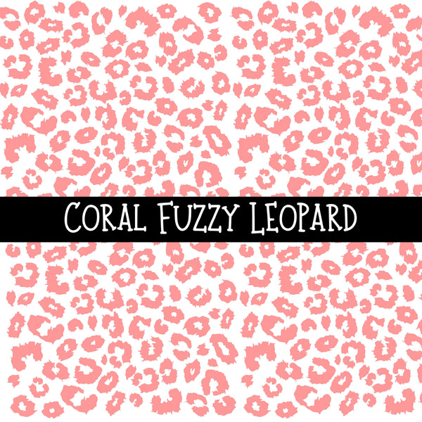 Fuzzy Leopard UV DTF Decal sheets 8 color Options