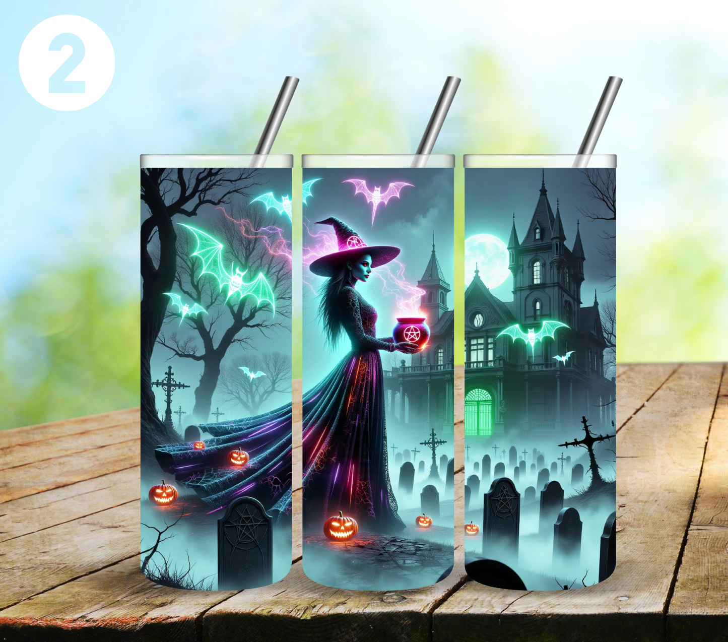 Glowing Witches - Adhesive Vinyl Wrap - 5 Variants