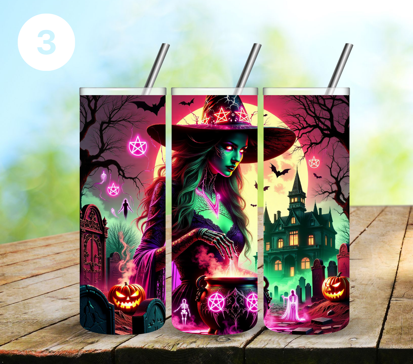 Glowing Witches - Adhesive Vinyl Wrap - 5 Variants