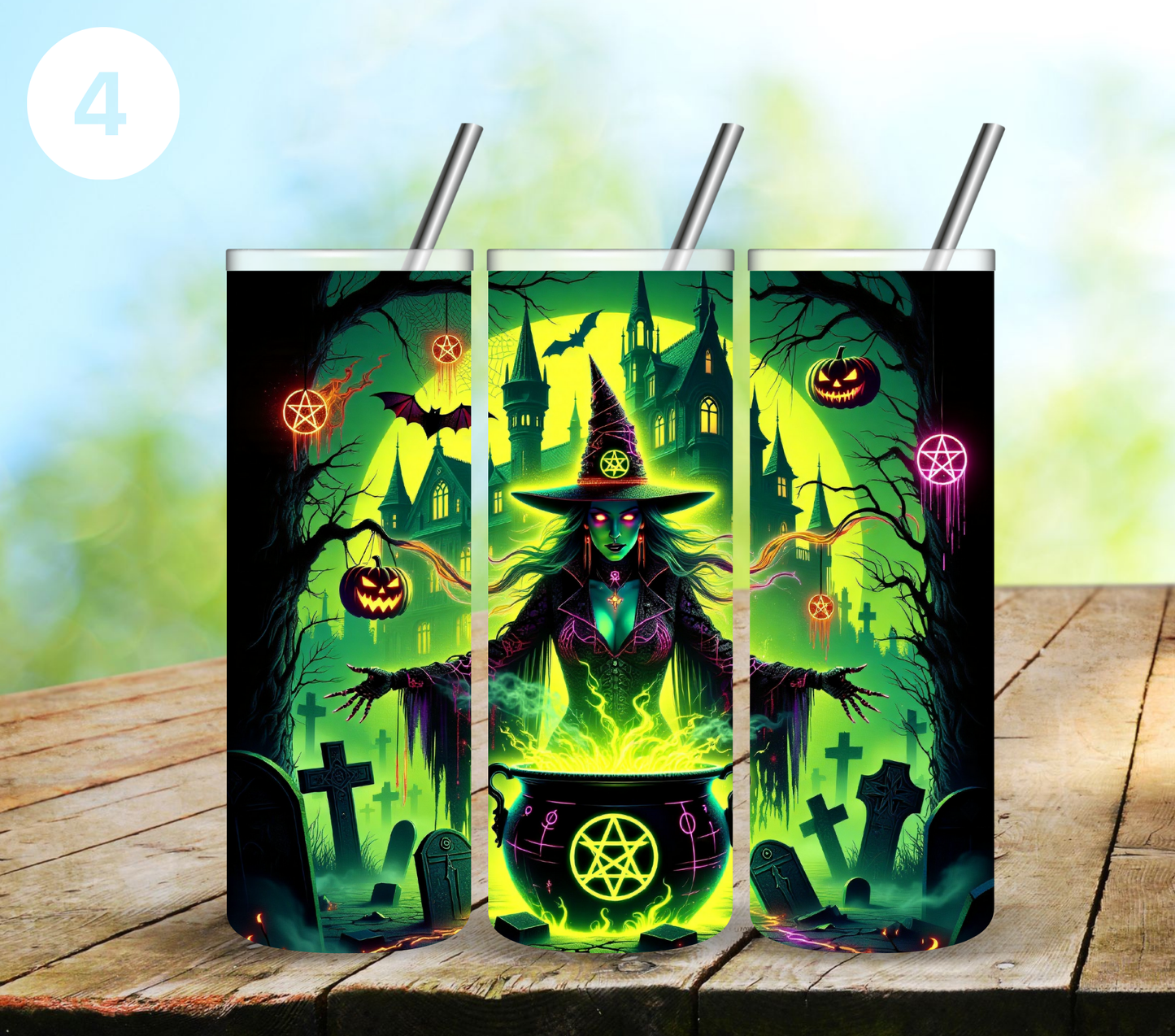 Glowing Witches - Adhesive Vinyl Wrap - 5 Variants