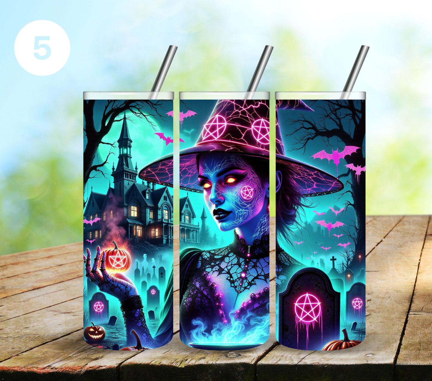 Glowing Witches - Adhesive Vinyl Wrap - 5 Variants