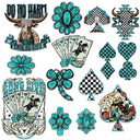 Cowgirl Turquoise UV DTF Decal Sheets-