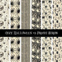 Cozy Halloween precut strips 12x12 vinyl sheet 3 Designs