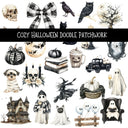 Cozy Halloween Doodle Patchwork Set