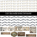 Cozy Halloween Doodle Patchwork Set