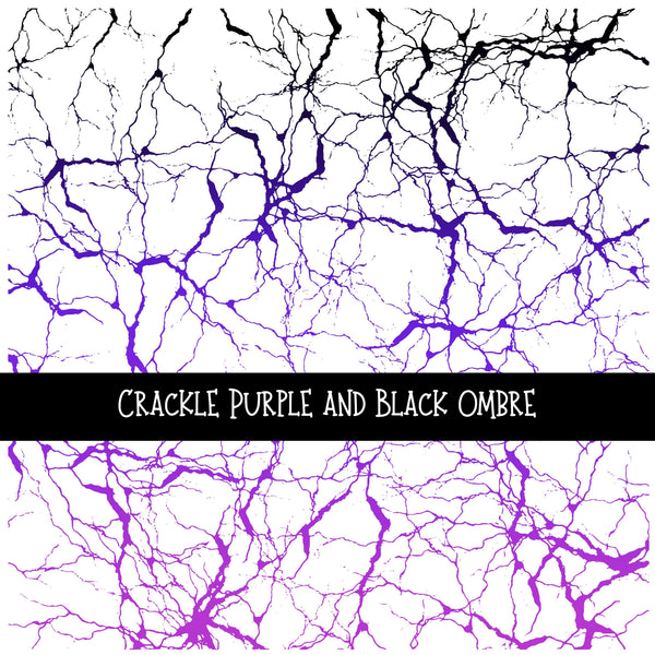 Crackle UV DTF Decal sheets 13 colors available