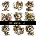Crazy Leopard Owls UV Decal sheets 3 to choose from