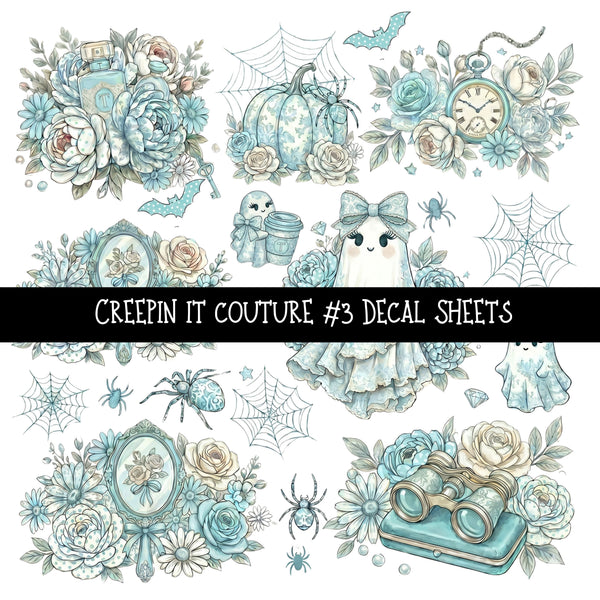 Creepin it Couture UV DTF Decal sheets 6 designs available
