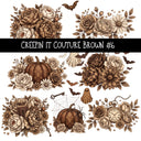 Creepin it Couture Brown UV DTF Decal sheets 9 Designs available