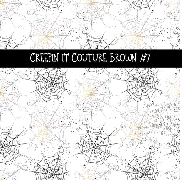 Creepin it Couture Brown UV DTF Decal sheets 9 Designs available