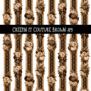 Creepin it Couture Brown UV DTF Decal sheets 9 Designs available