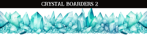 Crystals Borders UV DTF - 8 Design Options