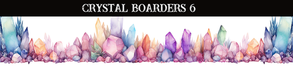 Crystals Borders UV DTF - 8 Design Options