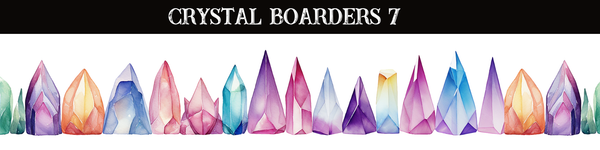 Crystals Borders UV DTF - 8 Design Options