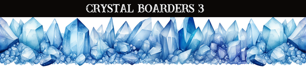 Crystals Borders UV DTF - 8 Design Options