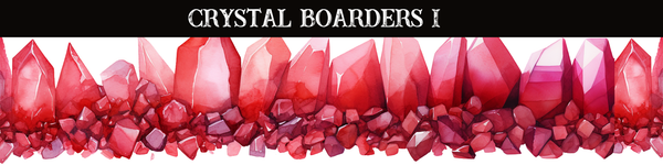 Crystals Borders UV DTF - 8 Design Options