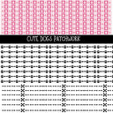 Cute Dogs Doodle Patchwork Set