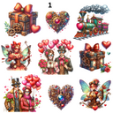Valentines Day Steampunk - UV DTF Decal sheets