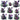 Purple Roses and Fairies - UV DTF Decal sheet