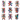 Rainbow Voodoo Dolls - UV DTF Decal sheets