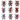 Rainbow Voodoo Dolls - UV DTF Decal sheets