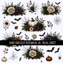Dark Harvest Botanical - UV DTF Decal sheet 2 varriant