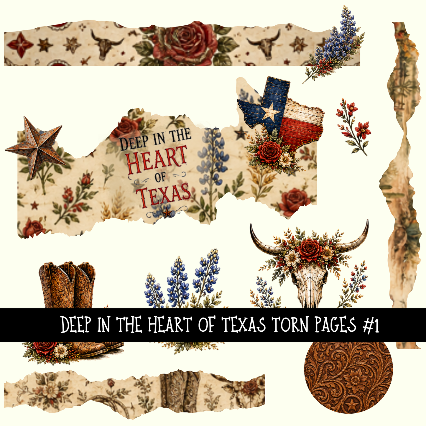 Deep In the Heart of Texas - UV DTF Decal sheet