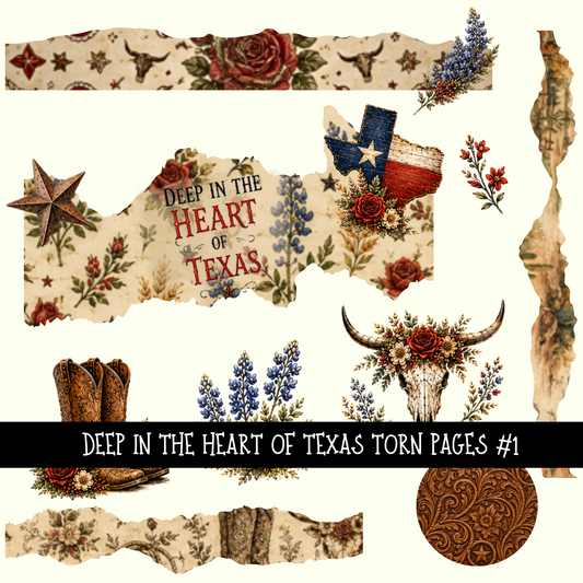 Deep In the Heart of Texas - UV DTF Decal sheet