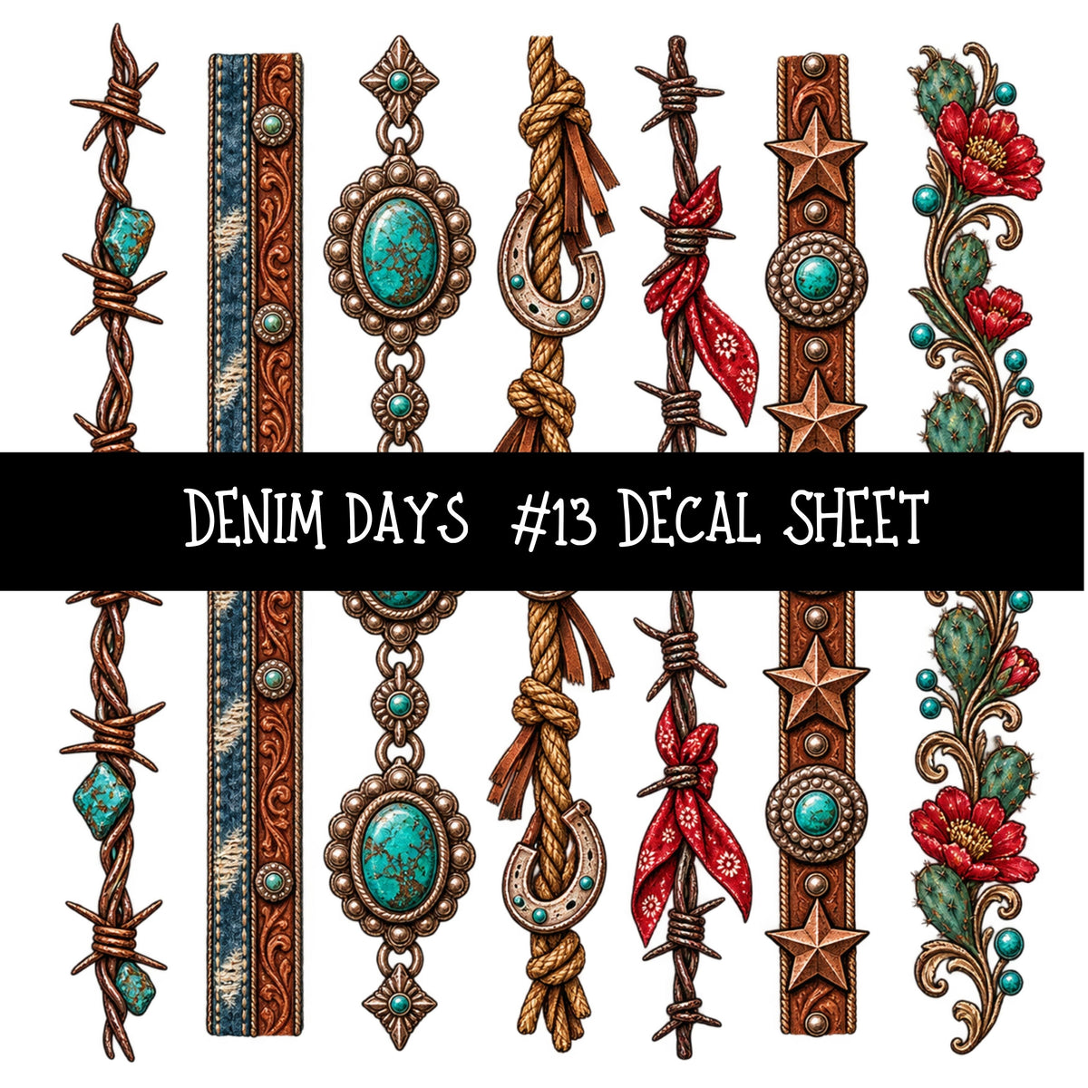 Denim Days UV DTF Decal sheets 15 Designs available