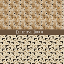 Detective Duo precut vinyl sheet- 2 coordinating patterns on one sheet (4 Variants)