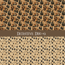 Detective Duo precut vinyl sheet- 2 coordinating patterns on one sheet (4 Variants)