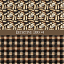 Detective Duo precut vinyl sheet- 2 coordinating patterns on one sheet (4 Variants)