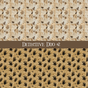Detective Duo precut vinyl sheet- 2 coordinating patterns on one sheet (4 Variants)