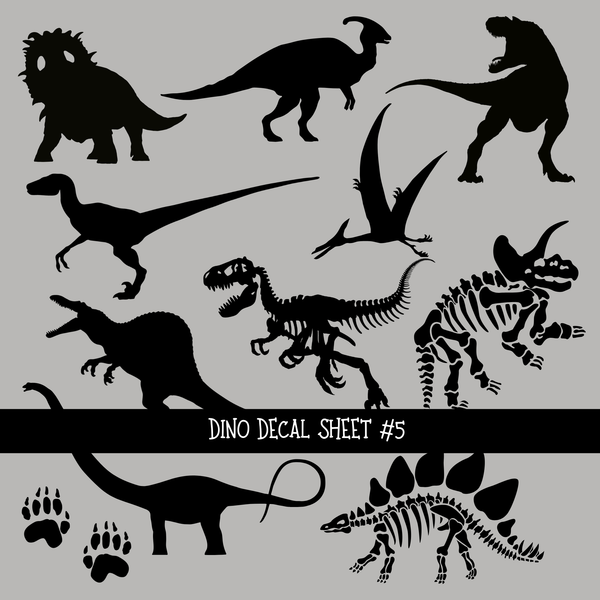 Dino - Uvdtf Decal Sheets ( 4 options)