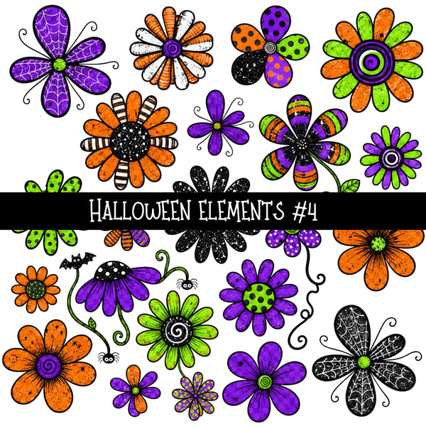 Distressed Halloween Elements UV DTF Decal sheets 10 Designs available