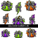 Distressed Halloween Elements UV DTF Decal sheets 10 Designs available