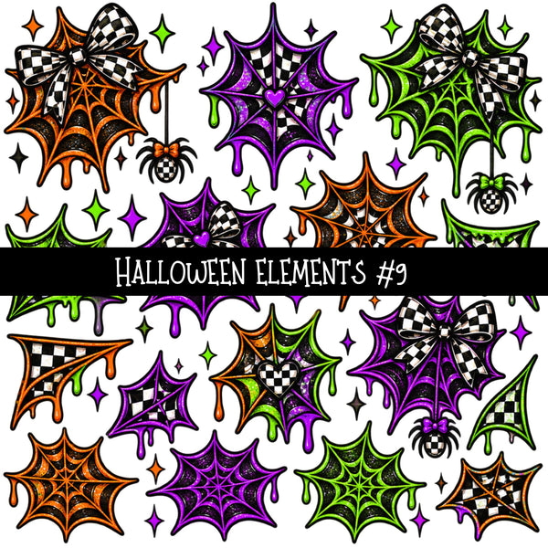 Distressed Halloween Elements UV DTF Decal sheets 10 Designs available
