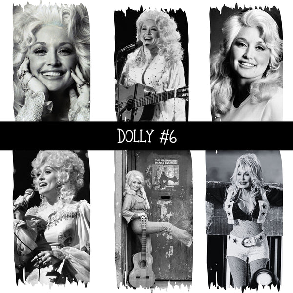 Dolly Torn Pages UV DTF Decal sheets 4 Designs available