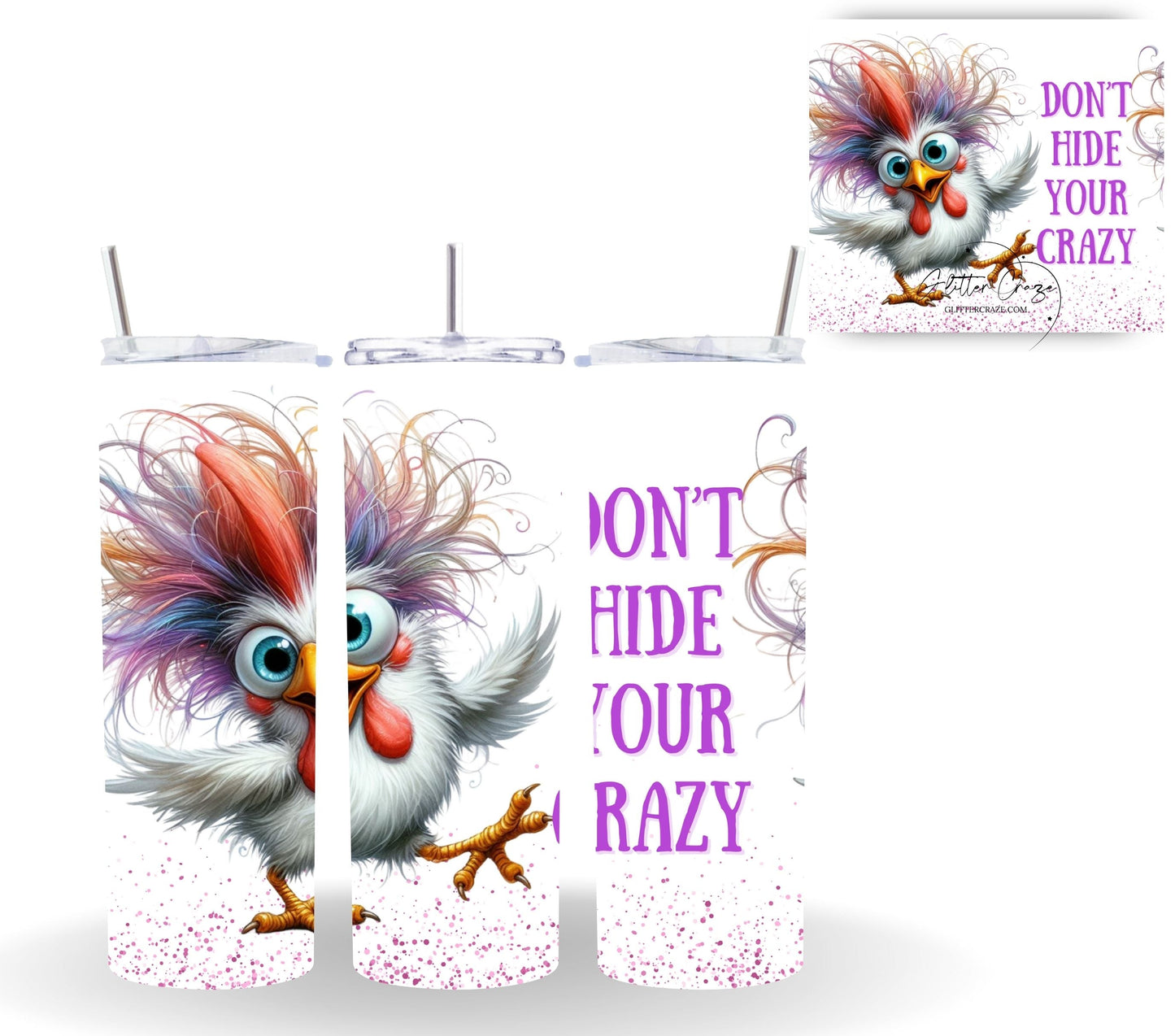 Crazy Birds - Adhesive Vinyl Wrap - 18 Designs