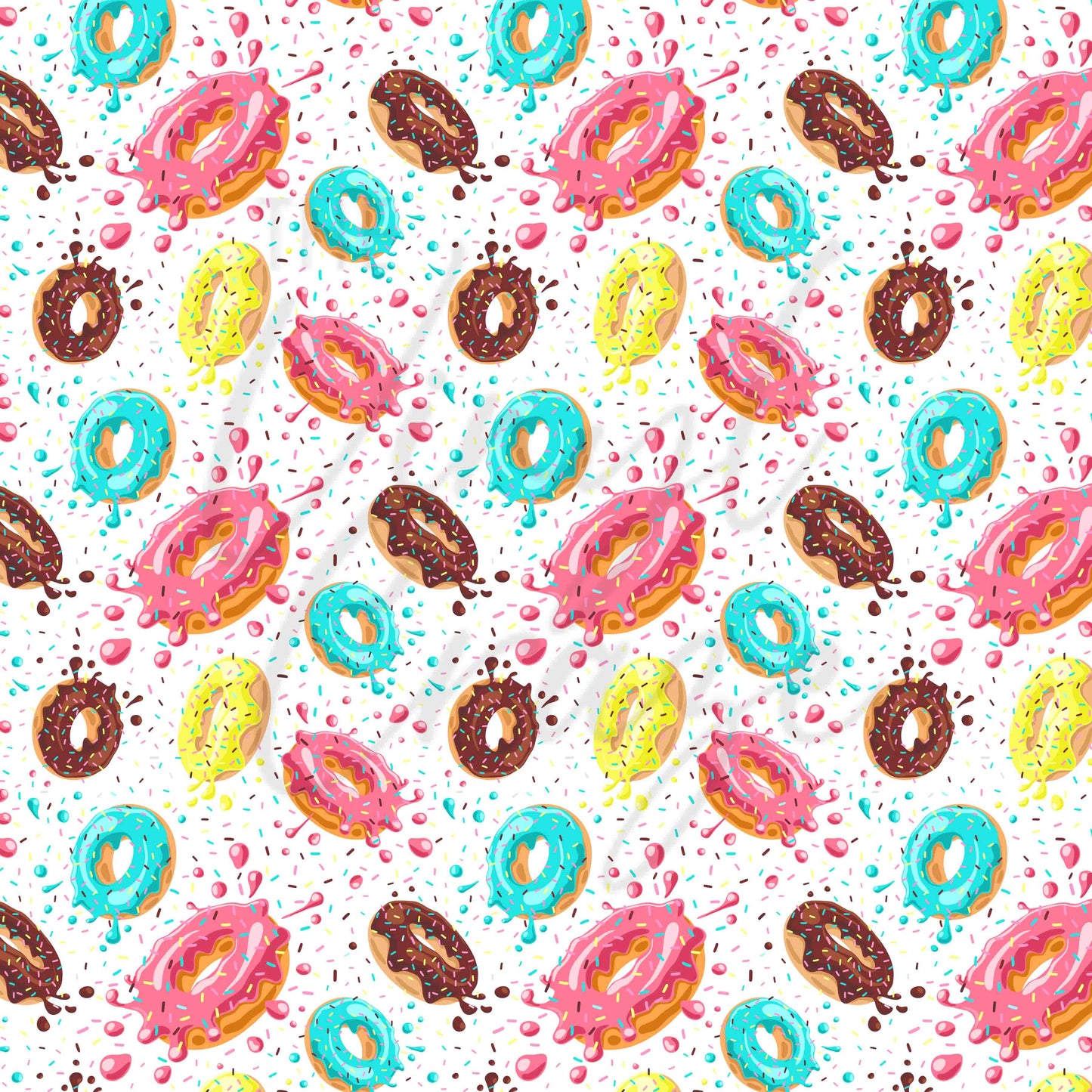 Donut Splash - Adhesive Vinyl Sheets