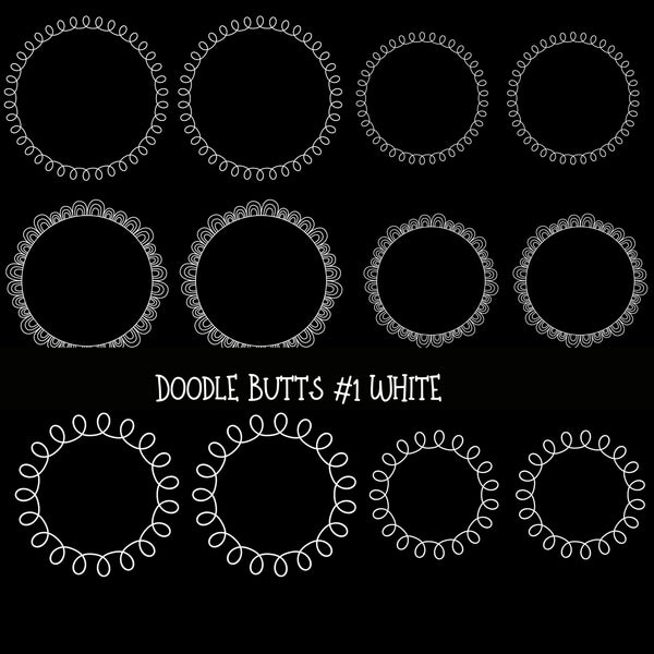 Doodle Butts UV DTF Decal sheets 6 design sheets available in 2 colors