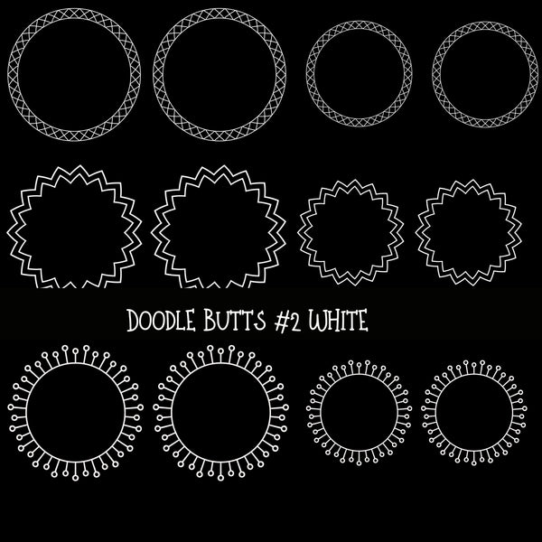 Doodle Butts UV DTF Decal sheets 6 design sheets available in 2 colors