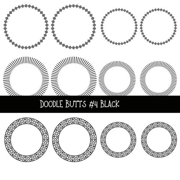 Doodle Butts UV DTF Decal sheets 6 design sheets available in 2 colors