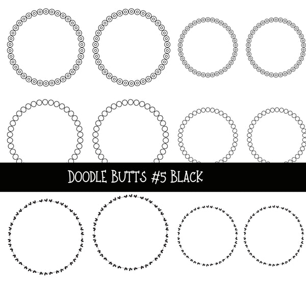 Doodle Butts UV DTF Decal sheets 6 design sheets available in 2 colors