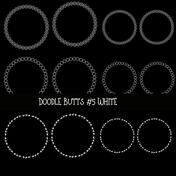 Doodle Butts UV DTF Decal sheets 6 design sheets available in 2 colors
