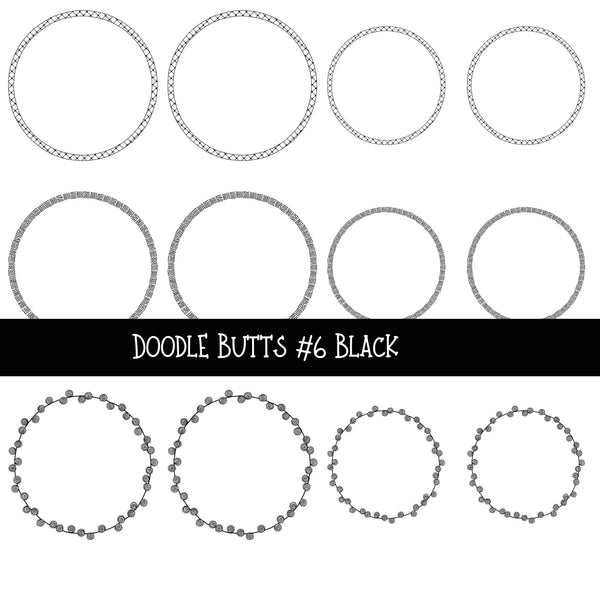 Doodle Butts UV DTF Decal sheets 6 design sheets available in 2 colors