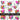 Doodle Hearts and Flowers UV DTF Decal sheets