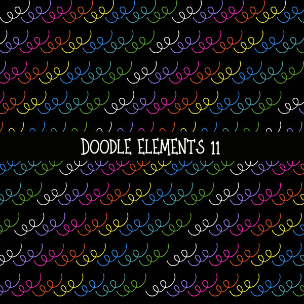 Doodle Elements UV DTF Decal sheets 11 Design Options